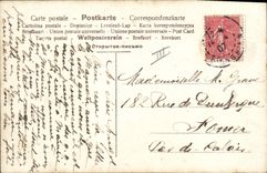 Postal Mujer al piano
