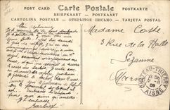 Postal Castillo Thierry L' la fábrica Couesnon y CO Fábrica de instrumentos musicales