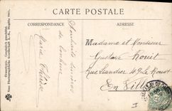 CPA Cochon Porc Femme Bonne annee 