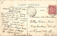 CPA Cochon Porc Femme 