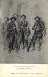 Vintage Postcard Militaria Alpine hunters the Vosgean ones with the Alpine brave men A handful of brave men Georges Scott the Illustration