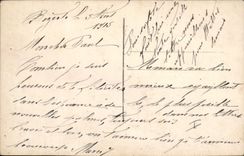 Vintage Postcard Militaria Alpine hunters the dream of the Lorraine Alpine hunter