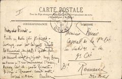 Vintage Postcard Militaria Alpine hunters Camp of Vabonne Ain Quartering of the hunters