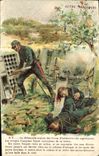 Vintage Postcard Militaria heroic Acts Canon