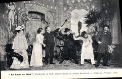 CPA Theatre La lune de miel Veudeville de Daniel Riche Arthur Bernede 
