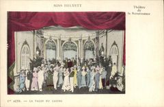 Vintage Postcard Theater of the Rebirth the waltz of the casino