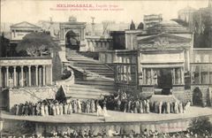 Vintage Postcard Theater lyric Heliogabale Tragedy