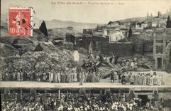 Postal Teatro la muchacha del sol Tragedia lírica