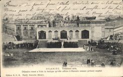 CPA Theatre Dejanire Troisieme acte Dejanire remet a Yole la tunique qu'elle offira a Hercule
