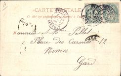 Vintage Postcard Theater Dejanire Third Dejanire act gives has Yole the tunic which it will offira has Hercules