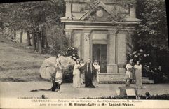 Postal Teatro Cauterets Teatro de la Naturaleza el Fenicios de Rivollet Mounet Sully Segond Weber