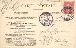 Vintage Postcard Theater Cauterets Theater of Nature the Phoenician ones of Rivollet Mounet Sully Segond Weber