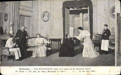 Postal Teatro París Gimnasio estos señores