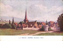 Vintage Postcard Fantasy Illustrator Hansi Alsace Kienzheim