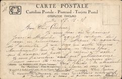 CPA Fantaisie Illustrateur Hansi Alsace La Marseillaise