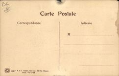 Vintage Postcard Fantasy Illustrator Hansi Alsace Mister the lieutenant