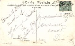 Vintage Postcard Fantasy Illustrator Hansi Alsace two trees