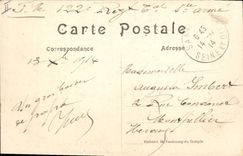 Postal Billar transporta en el parque del castillo de Vado a Tresne Marga Militaria