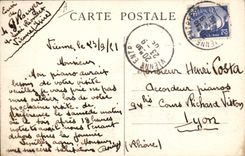 Vintage Postcard Billiards Sanatorium of Seyssuel Room of billiards