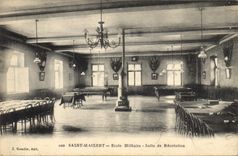 CPA Billard Saint Maixent Ecole militaire Salle de recreation