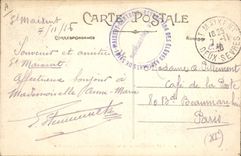 Vintage Postcard Holy Billiards Maixent Military academy Room of re-creation