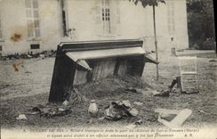 CPA Billard transporte dans le parc du chateau de Gue a Tresne Marne Militaria