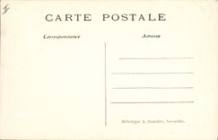 Vintage Postcard Billiards Castle of Chantilly