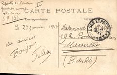 CPA Billard Creil bombarde Le bureau d'octroi militaria