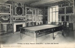 CPA Billard Chateau de Bussy Rabutin La salle des devises