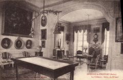 CPA Billard Brienne le Chateau Le chateau Salon du billard 