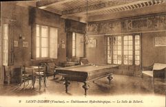 Vintage Postcard Holy Billiards Didier Vaucluse Establishment hydrotherapeutic the room of billiards