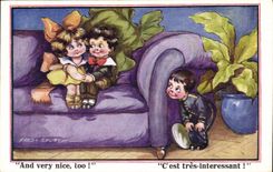 Vintage Postcard Fantasy Illustrator Fred Spurgin Children