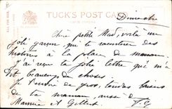 Vintage Postcard Fantaisie Illustrator Child Summons clue!