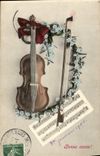 Postal Violín