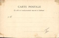 Postal Vagar de Versalles de Musset por Landelle