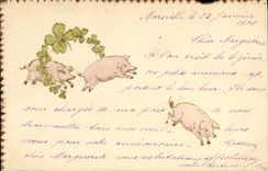 CPA Cochon Porc 