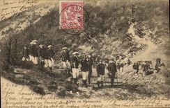 CPA Militaria Chasseurs alpins en manoeuvres