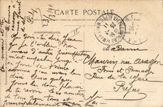 Vintage Postcard Militaria Alpine hunters Fights in the Alps