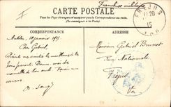 Vintage Postcard Militaria Alpine hunters cavalry of mountain