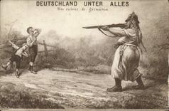 CPA Militaria Deutschland unter alles Une victoire de Germania 