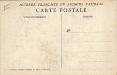 CPA Militaria Secours National Lion Coq Aigle 