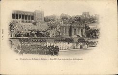 CPA Theatre Parysatis aux arenes de Beziers Acet III Les imprecations de Parysatis 