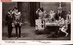Vintage Postcard Theater Count Hannibal Rochefoucauld Charles IX