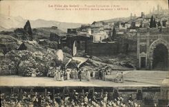 CPA Theatre La fille du soleil Tragedie lyrique en 3 actes Eurystes declare son amour a Artona 
