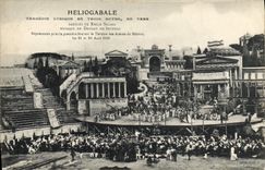 Vintage Postcard Theater lyric Heliogabale Tragedy in three acts Emile Sicard Deodat de Severac Arenas of Beziers