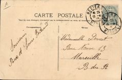 Vintage Postcard Theater the Vestal With the arenas of Beziers in 1906