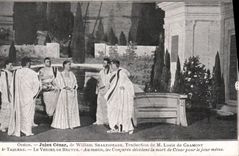 Vintage Postcard Theater Odeon Julius Caesar of William Shakespeare Louis de Gramont the orchard the rough ones