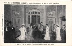 Vintage Postcard Theater the billet Keroul Mars At Dingois belly dancing