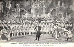 Vintage Postcard Theater illustrated Ardeche Valleys Baths the casino a representation in the open air