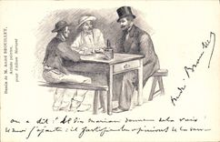 Vintage Postcard Fantasy Illustrator Andre Brouillet Mariani Album